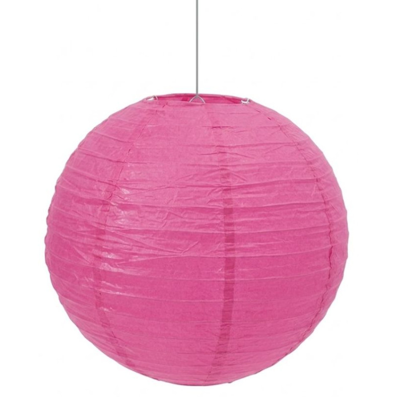 Lámpara papel esfera fucsia 1ud I Ducaval I Envíos 2448h