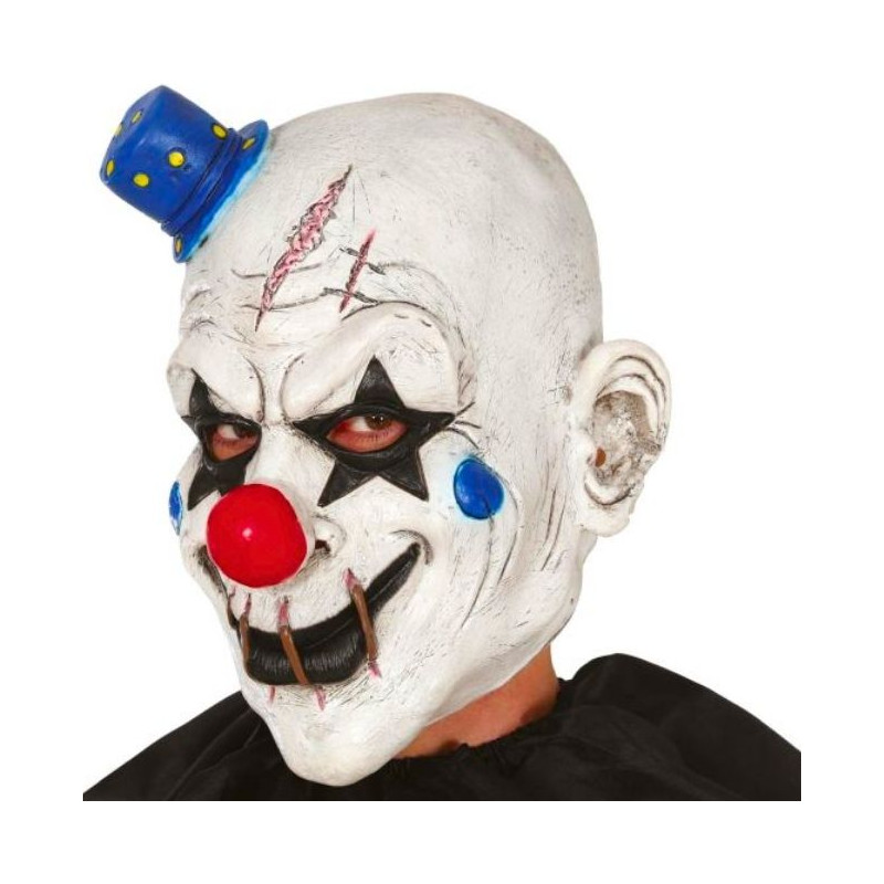 Máscara payaso con gorrito látex | Ducaval | Envías 24/48 horas 