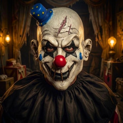 Máscara payaso con gorrito látex | Ducaval | Envías 24/48 horas 