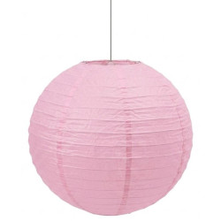 Lámpara papel esfera rosa 35cm 1ud I Ducaval I Envíos 2448h