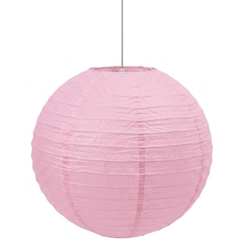 Lámpara papel esfera rosa 35cm 1ud I Ducaval I Envíos 2448h