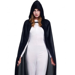 Capa negra con capucha 140cm adulto  | Ducaval | Envíos 24/48 horas