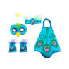 Set tutu antifaz y tocado pavo real  | Ducaval | Envías 24/48 horas 
