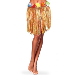 Falda Hawaiana 40cm  Multicolor | ¡Ideal para tus looks veraniegos! 