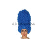 Peluca rizos azul 40cm | Ducaval | Envíos 24/48 horas