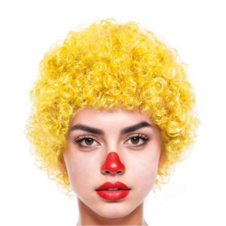 Peluca payaso amarillo 70g| Ducaval | Envías 24/48 horas 