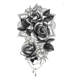 Tatuaje rosas 14x30cm | Ducaval | Envías 24/48 horas 