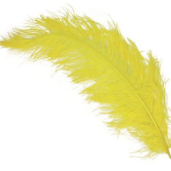 Bolsa 12 plumas avestruz 4565cm amarillo | Ducaval | Envías 24/48 ho