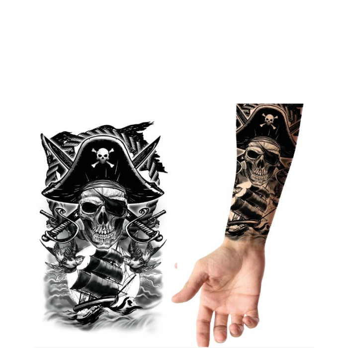 Tatuaje pirata 14x30cm | Ducaval | Envías 24/48 horas 