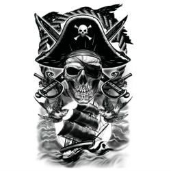 Tatuaje pirata 14x30cm | Ducaval | Envías 24/48 horas 