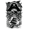 Tatuaje pirata 14x30cm | Ducaval | Envías 24/48 horas 