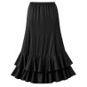 Falda flamenca 2 volantes negro | Ducaval | Envíos 24/48 horas