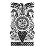 Tatuaje vikingo 14x30cm | Ducaval | Envías 24/48 horas 