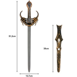 Espada medieval carton 57x17.5 cm | Ducaval | Envías 24/48 horas 