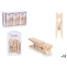 Set 12 pinzas madera natural mediana | Ducaval | Envías 24/48 horas 