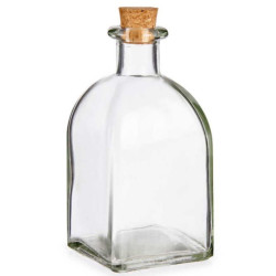 Frasca vidrio 250ml tapon corcho| Ducaval | Envías 24/48 horas 