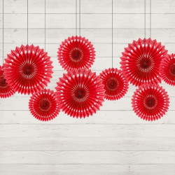 Rosetones decorativos rojo 2030cm | Ducaval | Envías 24/48 horas 