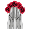 Diadema con velo y rosas | Ducaval | Envías 24/48 horas 