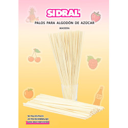 Palos algodon de azucar 28cm | Ducaval | Envías 24/48 horas 