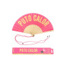 Abanico "puto calor" rosa y amarillo | Ducaval | Envías 24/48 horas 