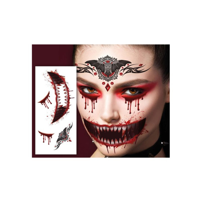 Tatuaje de cara de vampiro | Ducaval | Envías 24/48 horas 