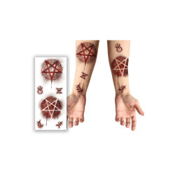 Tatuaje de heridas satánicas | Ducaval | Envías 24/48 horas 