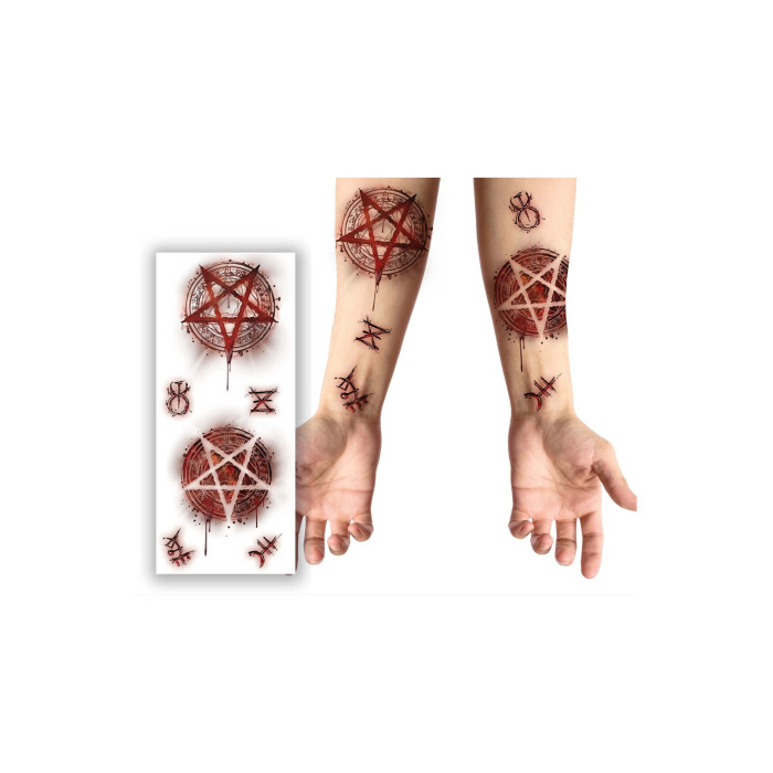 Tatuaje de heridas satánicas | Ducaval | Envías 24/48 horas 