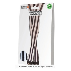 Pantys rayas verticales blancas y negras | Ducaval | Envías 24/48 hor