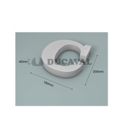 Letra C corcho 200X40mm  Disfraces Ducaval envios 24/48 horas