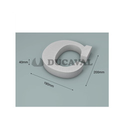 Letra C corcho 200X40mm  Disfraces Ducaval envios 24/48 horas