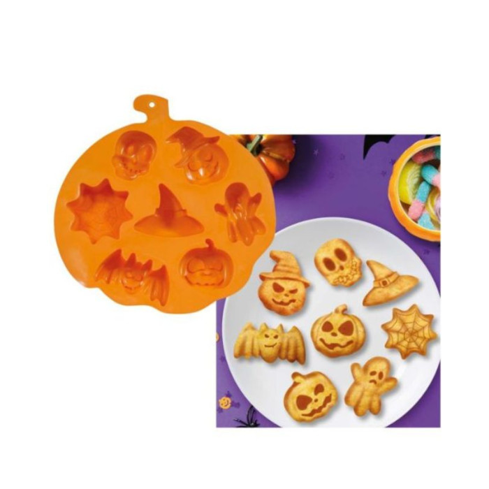 MOLDE 6 GALLETAS HALLOWEEN REDONDO| Ducaval | Envías 24/48 horas 