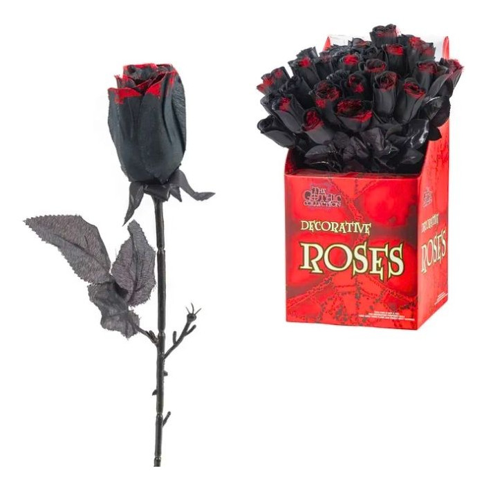 ROSA POLIESTER NEGRO 46 X 4 X 4 CM | Ducaval | Envías 24/48 horas 
