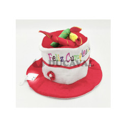 Gorro cumpleaños infantil rojo