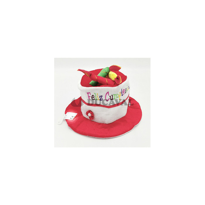 Gorro cumpleaños infantil rojo