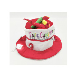 Gorro cumpleaños infantil rojo
