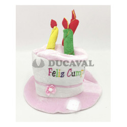 Gorro cumpleaños infantil rosa