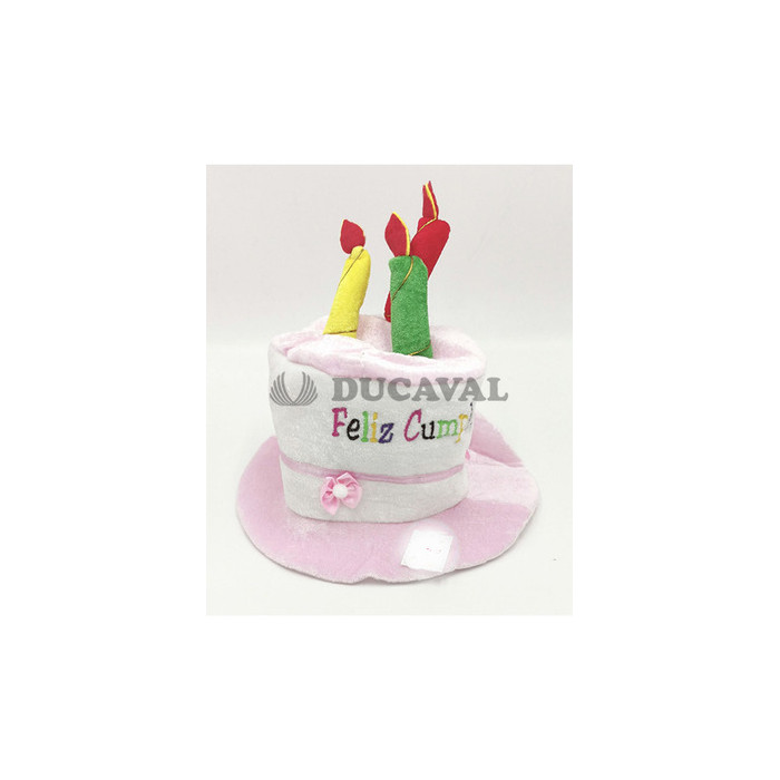 Gorro cumpleaños infantil rosa