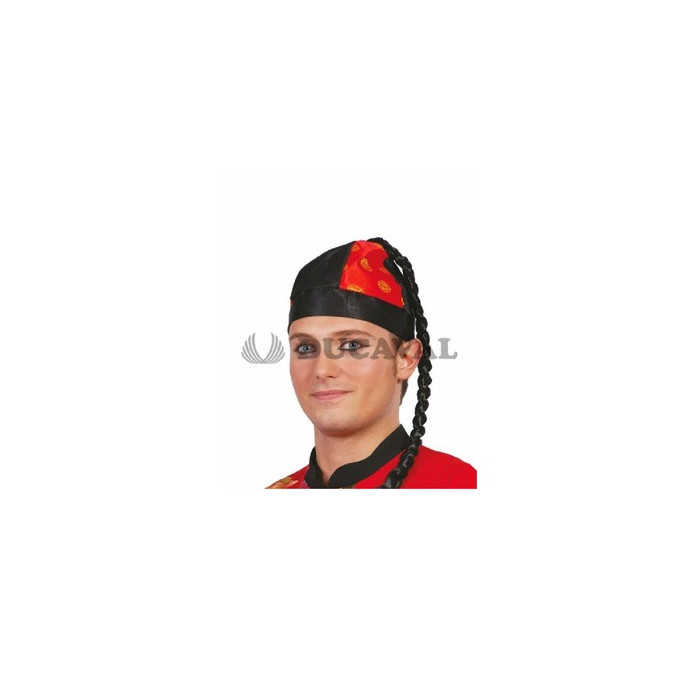 Casquete chino infantil con trenza