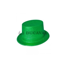 Chistera verde purpurina adulto