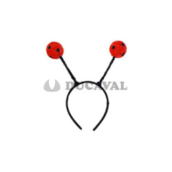 Diadema antenas de mariquita  Disfraces Ducaval