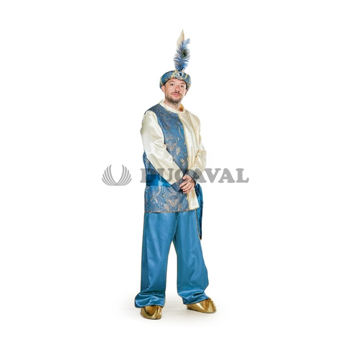Traje paje real azul . Ducaval Envios 2448 horas