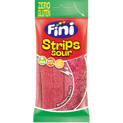 Strips sour fresa zero gluten 12ud 75g | Ducaval | Envías 24/48 horas