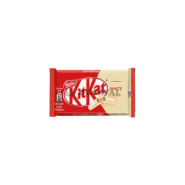 Kit kat 4 fingure white 24ud  Disfraces Ducaval