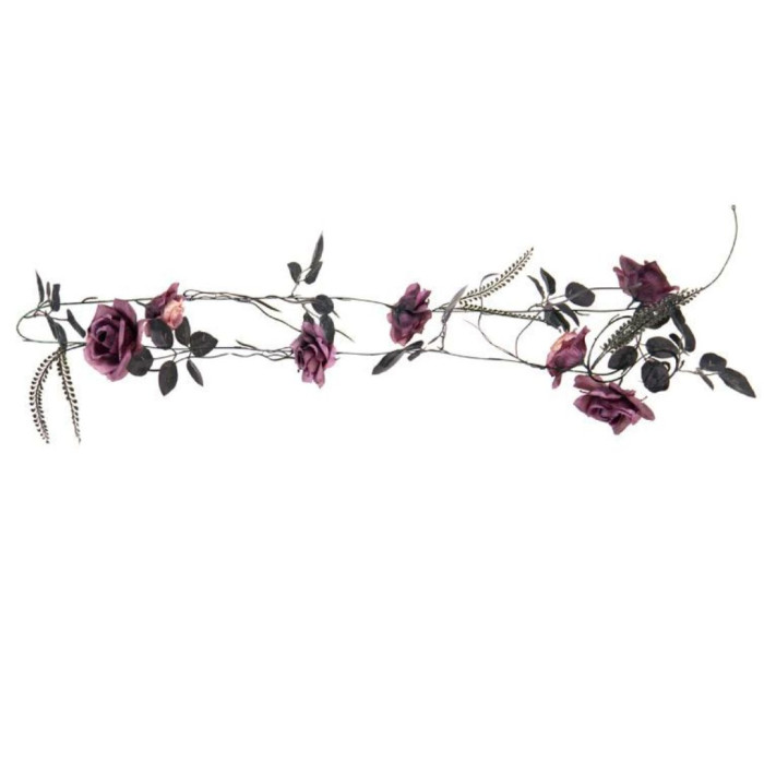Guirnalda flores rosas 2.15m | Ducaval | Envías 24/48 horas 