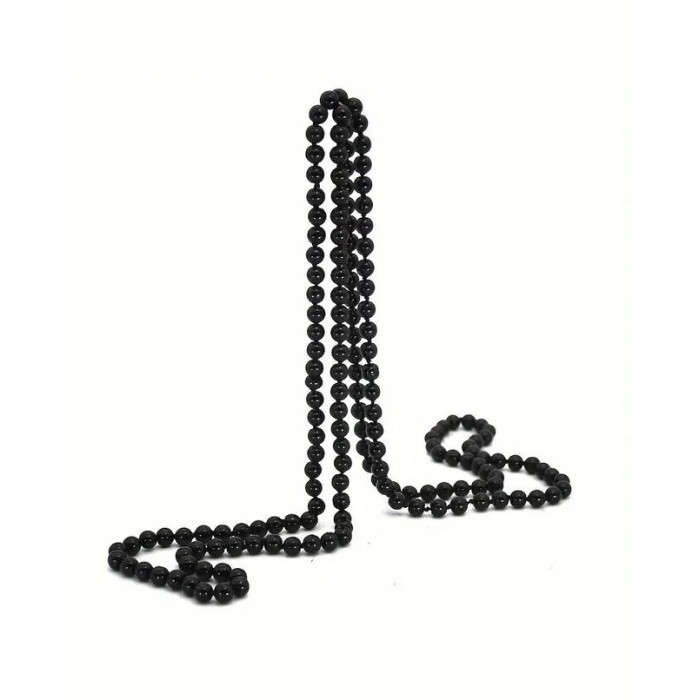 Collar de perlas largo negro 146cm | Ducaval | Envíos 24/48 horas 