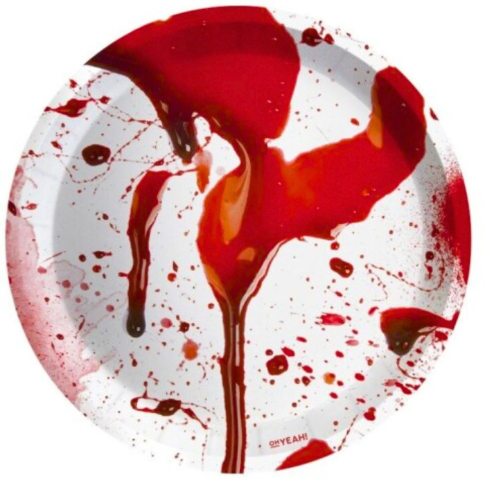 Plato postre sangre 17cm 8ud | Ducaval | Envías 24/48 horas 