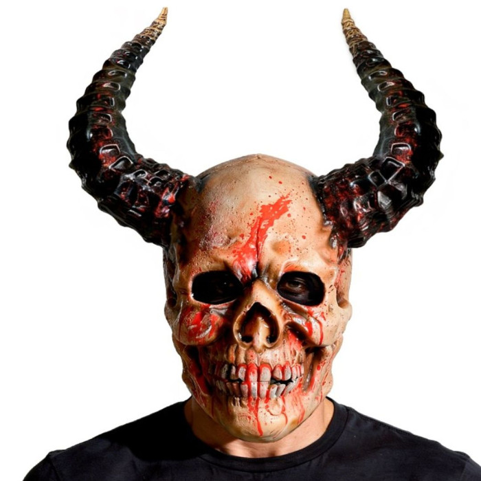 Máscara calavera con cuernos | Ducaval | Envías 24/48 horas 