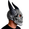 Máscara calavera con cuernos gris | Ducaval | Envías 24/48 horas 