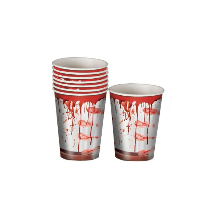 Vasos sangre 8 unidades 10cm | Ducaval | Envíos 24/48 horas