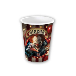 Vasos payasos 6u 240ml 9cm | Ducaval | Envíos 24/48 horas